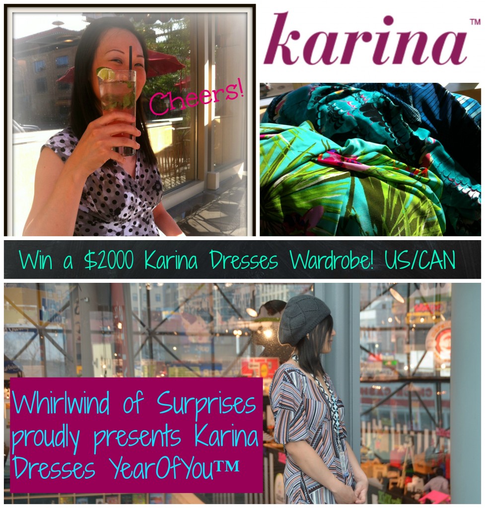 karina win dresses for a year